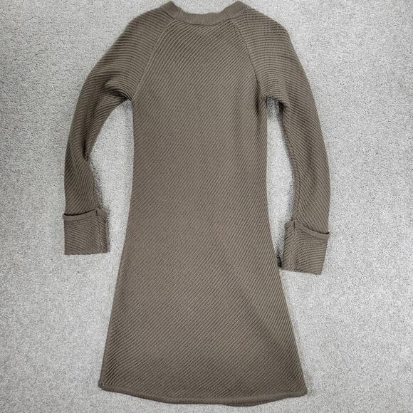 Design History Sweater Dress Womens L Brown Rib Angle Knit Pull On Midi Casual - Picture 11 of 13